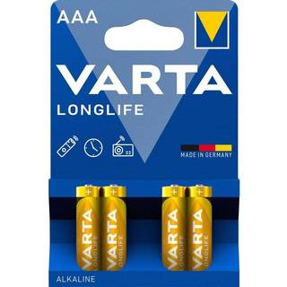 Batteri til Låsesystemer Varta Longlife Power Alkaline LR03 AAA 4er blister 04903121414