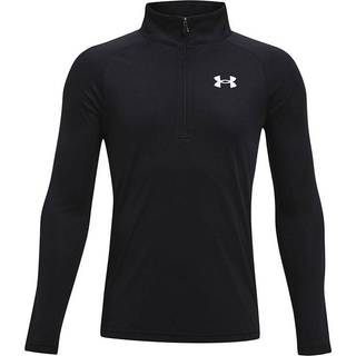 Under Armour Tech 2.0 1/2 Zip Long Sleeve Boys - Black, White, Size M - black