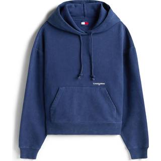 Logo Embroidery Boxy Washed Hoody
