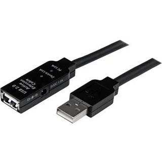 StarTech.com 10m, USB2.0 - USB2.0 USB-kabel USB A Sort