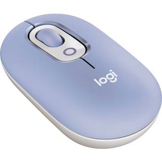 Logitech POP Mouse with Emoji - Lilac - Mus - Optisk - 3 knapper - Lilla