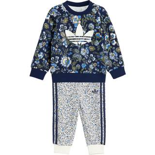 adidas Originals X Liberty London Crew Kids sæt - Night Indigo / Multicolor - 68