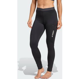 adidas Terrex XPR Brushed Running Tights Women - Black, Size L - black