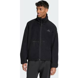 City Tech fleecejakke med fuld lynlås - Black - L