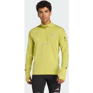 adidas Adi365 Warm Half-Zip Running Shirt Men - Yellow, Size S - yellow