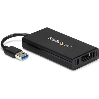 StarTech.com USB32DP4K USB grafisk adapter 3840 x 2160 pixel Sort