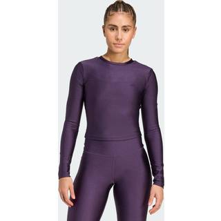 Workout Essentials langærmet T-shirt Shine - Aurora Plum - XS