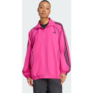 Teamgeist Adicolor Oversized Woven træningsoverdel - Semi Lucid Fuchsia / Black - XS