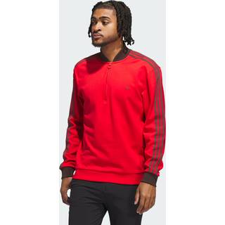 adidas Golf Originals Pullover F 3 Stripe 1/4 Zip, rød
