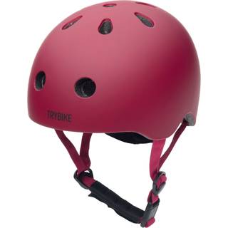 Trybike Cykelhjelm med retrolook – vintagerød XS