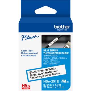 Brother HSe-251E - heat shrink tube tape - 1 cassette(s) - Roll (2.1 cm x 1.5 m)