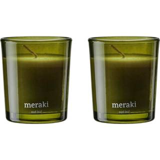 Meraki Meraki duftlys 12 timer 2-pak Oud leaf
