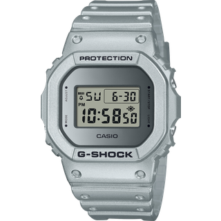 Casio G-Shock Metallic Silver Digital Mens Watch DW-5600FF-8ER