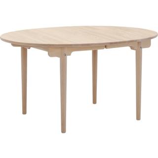 Carl Hansen - CH337, Ek, Vitoljad, Utdragbart 2 skivor, Inkl. 1 stödben, Exkl. iläggsskivor - Spiseborde - Hans J. Wegner