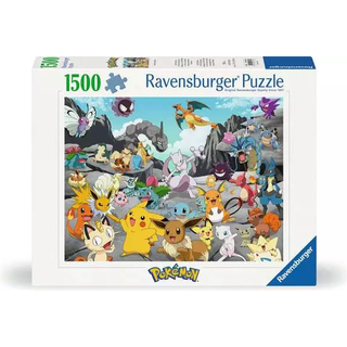 Klassiske Pokémoner puslespil - 1500 brikker (På lager i butik)