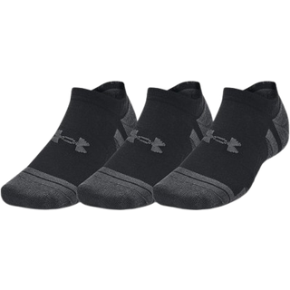 Under Armour Unisex UA Performance Tech 3pk No Show Socks Black, 47.5-50.5