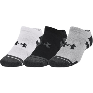 Under Armour Performance Tech Unisex 3-Pack No Show Socks Mod Gray / White / Jet Gray XL