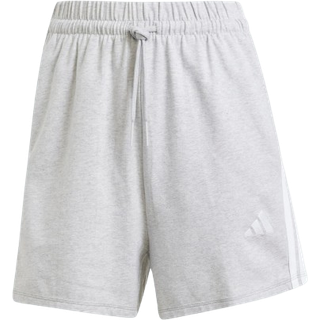 Essentials 3-Stripes Cotton shorts - Light Grey Heather / White - XL