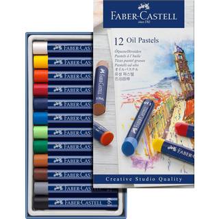 Faber-Castell Oliepastelkridt 12 stk. - Flerfarvet