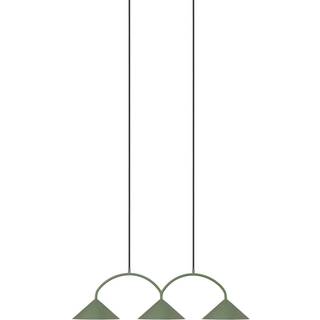 Globen lighting Pendel Curve 3 lampe, grøn