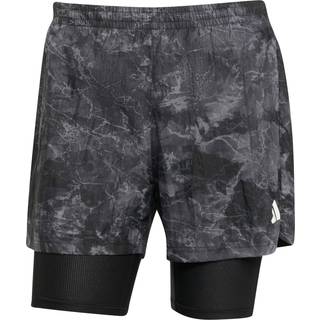 adidas Own The Run 2in1 Running Shorts Men - Grey, Black, Size L - grey