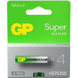 GP Super Alkaline - AAA/LR03 - Batteri - 4pak