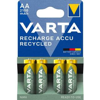 VARTA Recharge Accu Genbrugt AA batteri 2100mAh, 4-pak
