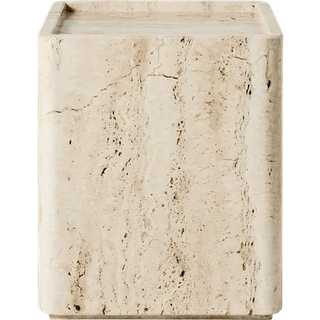 Gubi Pietra Sidebord 33x33 Cm - Sofabord Travertin Travertine - 10132965
