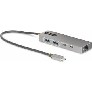 StarTech.com 10G2A1C25EPD-USB-HUB dockingstation Ledningsført USB 3.2 Gen 2 (3.1 Gen 2) Type-C Grå