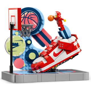 Nike Dunk Trickshot x LEGO®-byggesæt med eksklusiv minifigur - rød - EINHEITSGRÖSSE