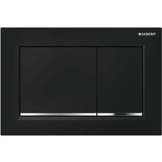 GEBERIT OMEGA30 betjeningsplade sort/krom/sort