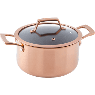 Hâws Santo Gryder/Kasserolle inkl. låg i Hybrid coating Rose Gold - Flere størrelser (Størrelse: 1,5 Liter)
