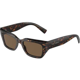 Dolce & Gabbana Kvinde DG4462 502/73 Solbriller Acetat Skildpadde Brun Cat Eye Normal