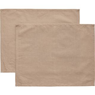 Decotique Sienna dækkeserviet 45 × 35 cm 2-pak, taupe