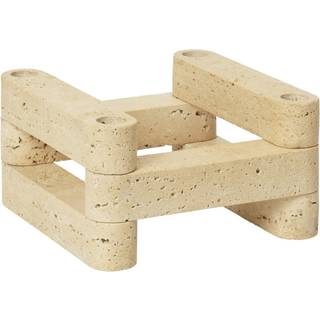 Ferm Living x Utzon Can Lis Newel Modular Lysestage Sæt Travertin
