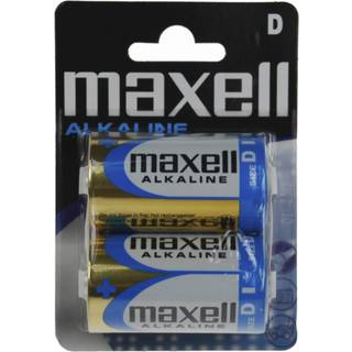 Maxell Long life Alkaline D / LR20 batterier - 2 stk.