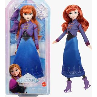 Disney Frozen Winter Festival Anna dukke med kjole og skøjter