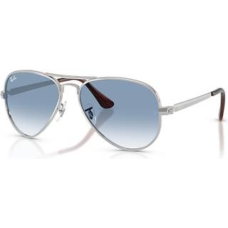 Ray - Ban Unisex RB3925 AVIATOR MAX 003/3F Solbriller Metal Sølv Blå Pilot Normal Skygge