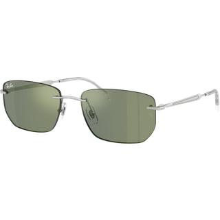 Ray - Ban Unisex RB3768 003/6R Solbriller Metal Sølv Grå Geometrisk Spejlet