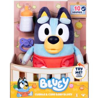 Bluey Cuddle & Care Bamse Baby Bluey