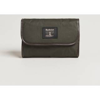 Barbour Lifestyle Wax Hanging Washbag Olive