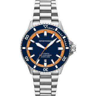 Emporio Armani Sea Explorer Automatic Blue Dial Steel Strap Men's Watch AR60090