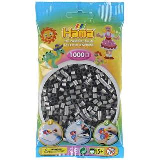Hama Perler - 1000 stk sølv - Midi (207-62)