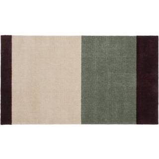 tica copenhagen Stripes dørmåtte horisontal Green-ivory-bordeaux, 60x90 cm
