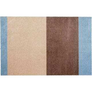 tica copenhagen Stripes dørmåtte horisontal Ivory-sand-blue, 60x90 cm