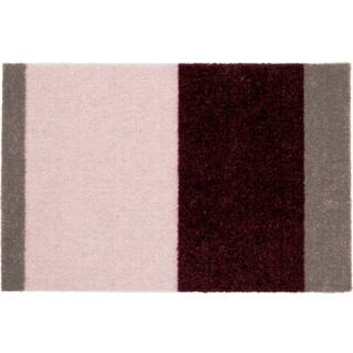 Stripe Horisontal Gulvtæppe, Bordeaux/Rose/Sand, 40x60 cm