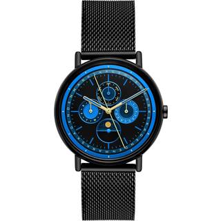 Skagen Signatur Multifunction Black Dial Steel Strap Men's Watch SKW6944