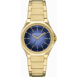 Armani Exchange AX4620 Gold Tone Blue Dial Bracelet Watch - W65522