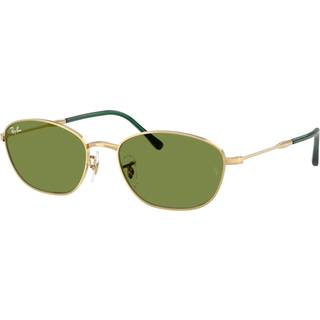 Ray - Ban Kvinde Ray - Ban RB3749 001/4E Solbriller Metal Guld Grøn Geometrisk Normal