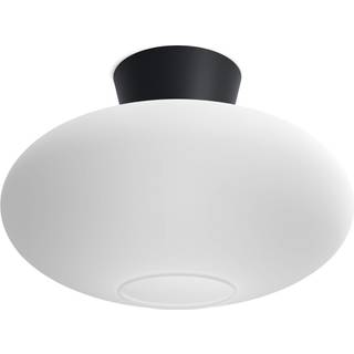 Belid Bullo plafond XL opalt glas Ø38 cm Mat sort